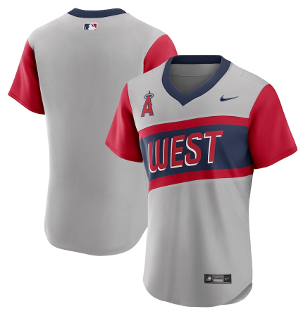 Men's Los Angeles Angels Blank 2021 Grey Little League Classic Road Flex Base Stitched MLB Jersey Men's Los Angeles Angels Blank 2021 Grey Little League Classic Road Flex Base Stitched MLB Jersey